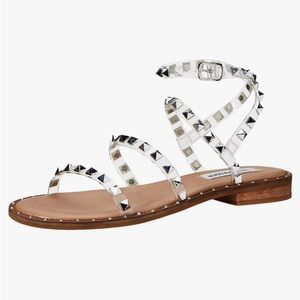 Steve Madden Travel Clear Studded Sandal